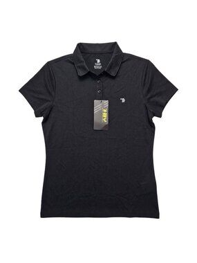 NWT | Men's Black Quick-Dry Performance Athletic Golf Polo Shirt | Small